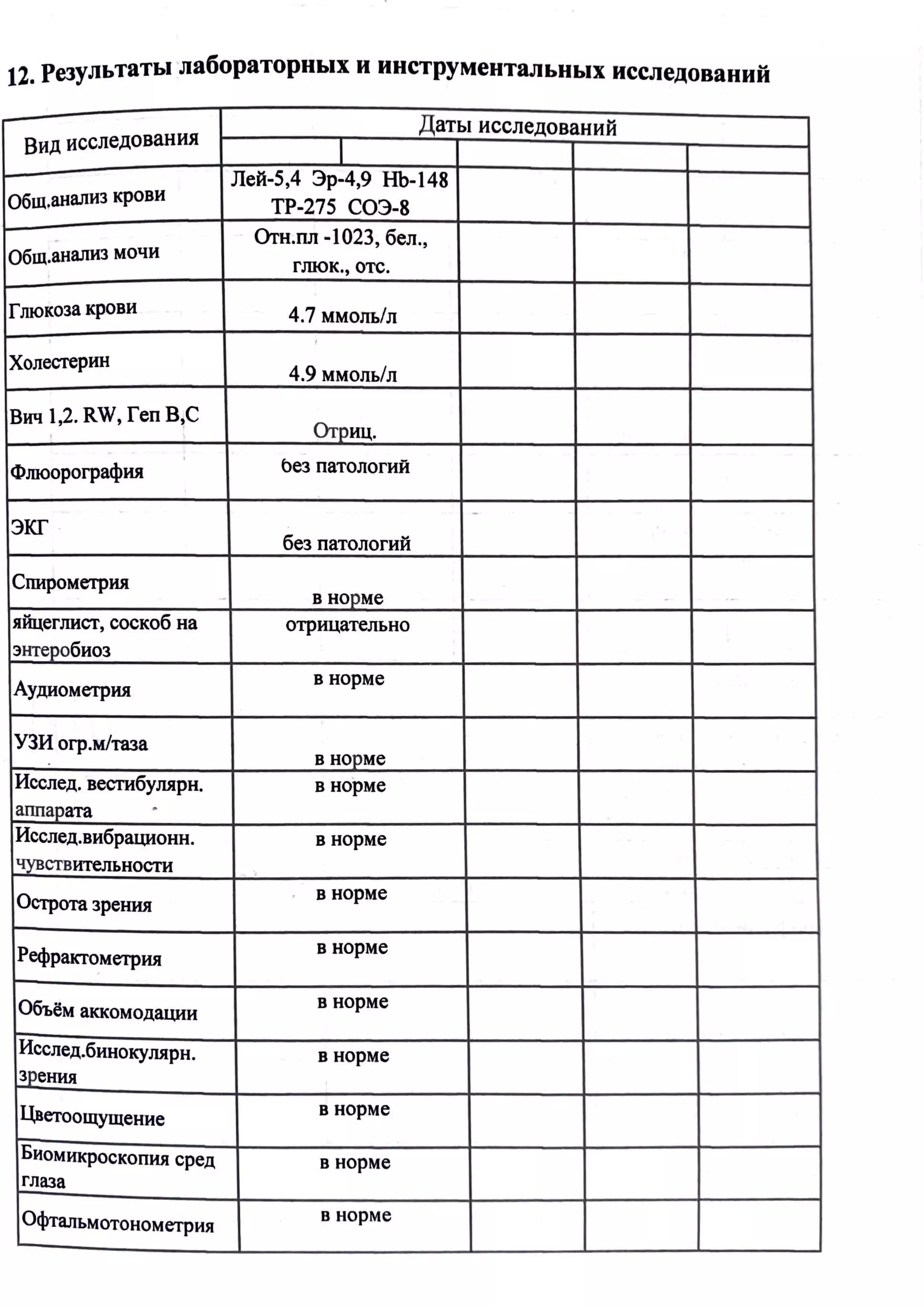 Паспорт здоровья (справка 302-Н)